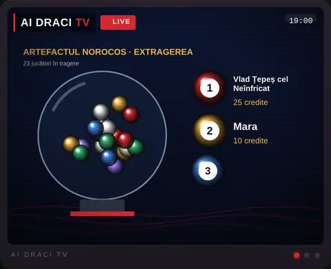 Extragerea cu bile pe Ai Draci TV